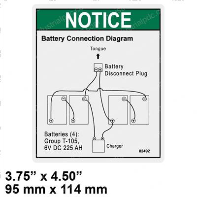Picture of Decal Label Battery Connection