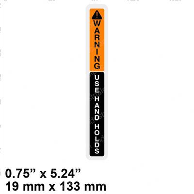 Picture of Cush Decal-Warning-Use Ha