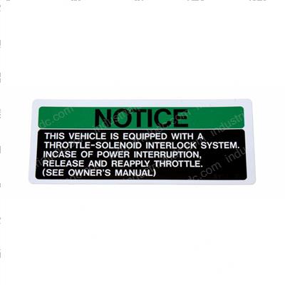 Picture of Decal - Throttle Solenoid