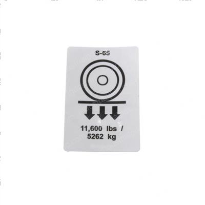 Picture of Decal - Wheel Load S65