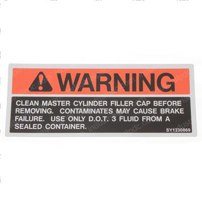 Picture of Decal - Brake Fluid