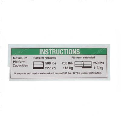 Picture of Decal - Notice Maxcap500 Ansiau