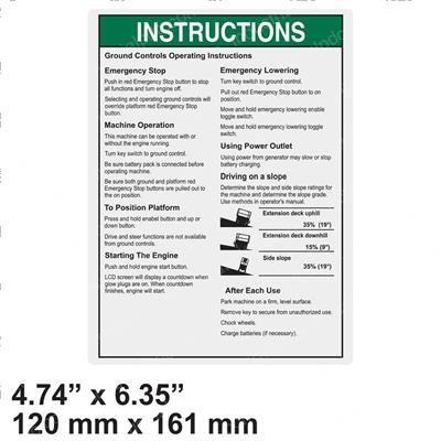 Picture of Decal - Grnd Ops Instr Gs69be