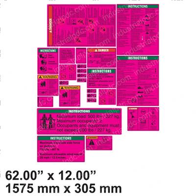 Picture of Decal Kit,s40,plat,wrd,ansi