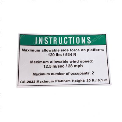 Picture of Decal - Noticeside Frc Ansi203