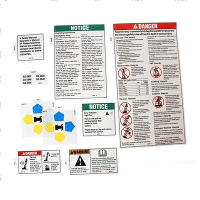 Picture of Decal Kit Safety Gs-32+46 Plat