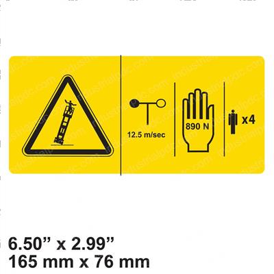 Picture of Decal - Danger Side Force 2046