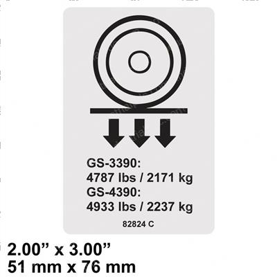 Picture of Decal - Wheel Load Gs4390