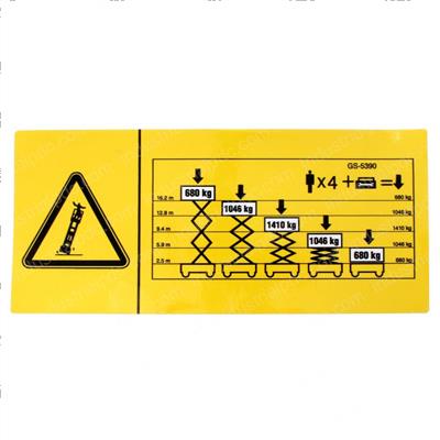 Picture of Decal - Danger Maxcap Ce Gs5390