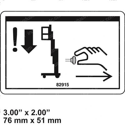 Picture of Decal - Emergency Lowering