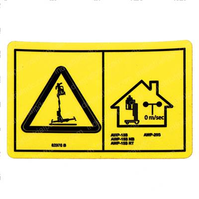 Picture of Decal Danger 20 in Outriggr Ce
