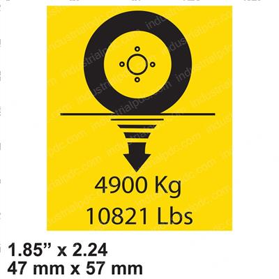 Picture of Decal - Wheel Load 4900kg