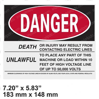 Picture of Decal - Danger Accident Preven