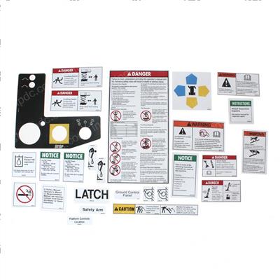 Picture of Decal Kit Sfty/Inst Wrd. Gs68