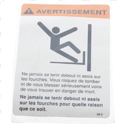 Picture of Warning Stand on French
