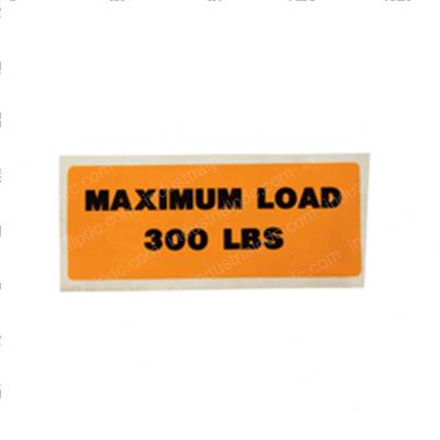 Picture of Decal - 300 Lb. Max. Plc