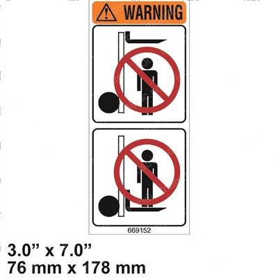 Picture of Decal - Do Not Stand