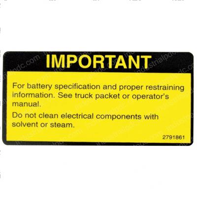 Picture of Decal - Maintenance