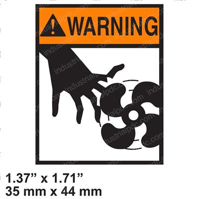 Picture of Name Plate - Fan Caution
