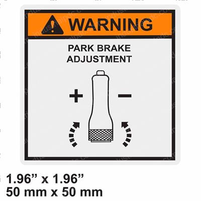 Picture of Decal - Warning Park Brake