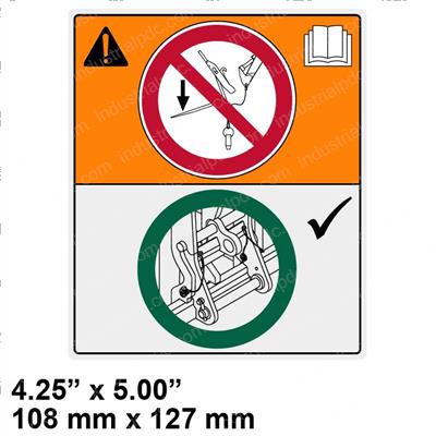 Picture of Decal - Fork Pins Warning