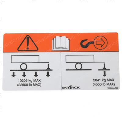 Picture of Label, Vl, Towing Capacity