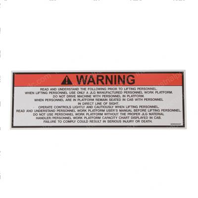 Picture of Decal - Oper Instructions