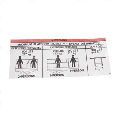 Picture of Decal - 500lbs Capacity Large