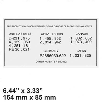 Picture of Decal - Patent