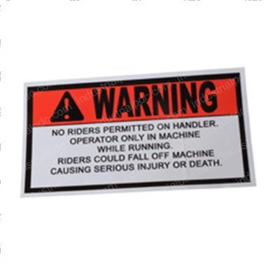 Picture of Decal - Warning