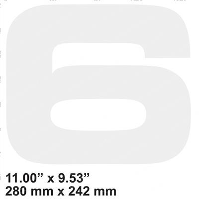 Picture of Decal - 6 - White