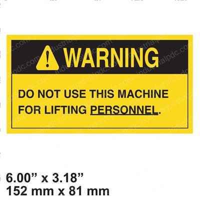 Picture of Decal - Lift Personnel Wrn