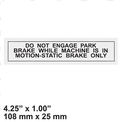 Picture of Decal - Park Brake