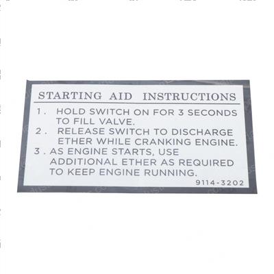 Picture of Decal - Start Instr
