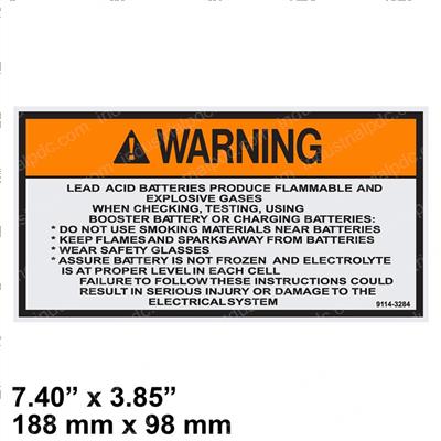 Picture of Decal - Warning