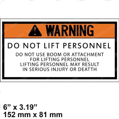 Picture of Decal - Warning Pcn 010240
