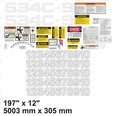 Picture of C-9 Decal Kit Wht
