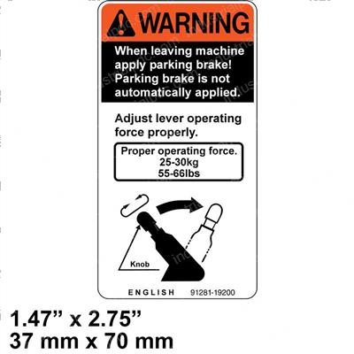 Picture of Decal - Warning