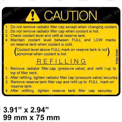 Picture of Decal - Caution
