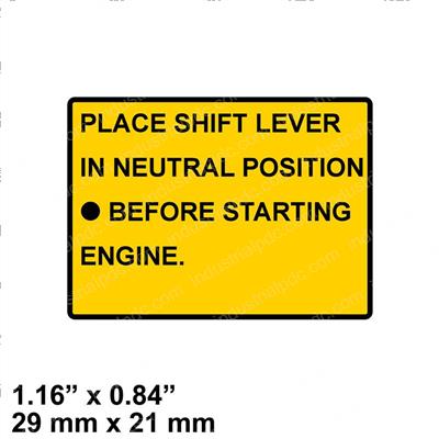 Picture of Decal - Shift Lever