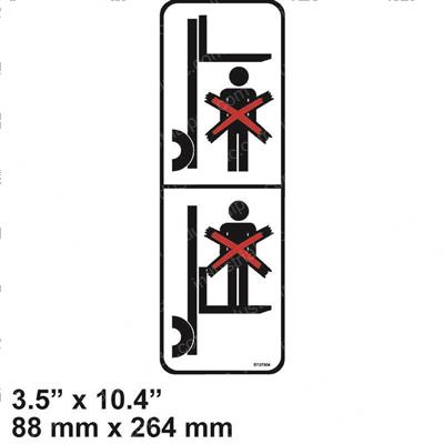 Picture of Decal - Fork Warning Lg