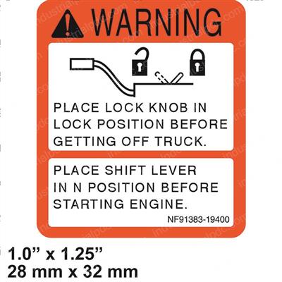 Picture of Decal - Warning