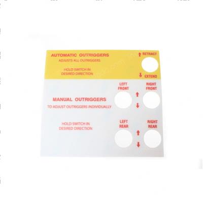 Picture of Decal - Control Panel Auto Ou