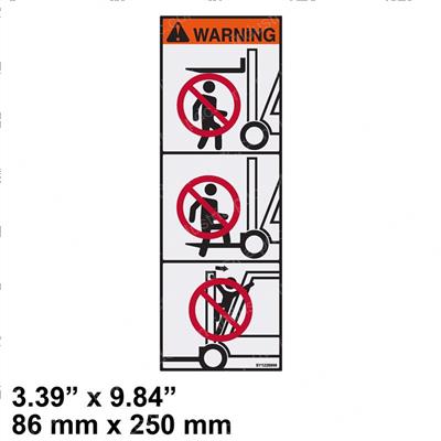 Picture of Decal - Fork & Mast Safety