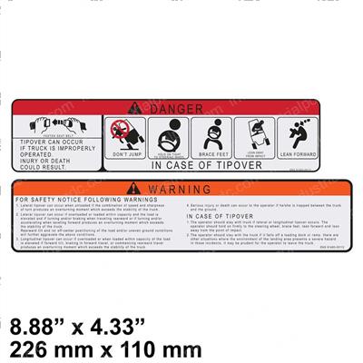 Picture of Label,wrnig Tipover-Engl