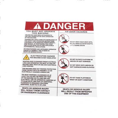 Picture of Decal - Ibc Danger Panel
