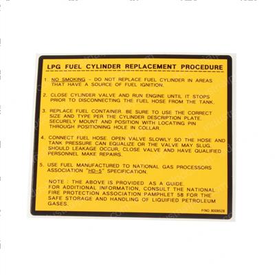 Picture of Decal - Lpg Fuel Cyl Repl