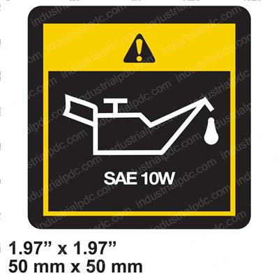 Picture of Decal - Oil Sae 10w