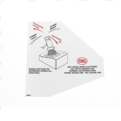 Picture of Decal - Upper Control Ibz