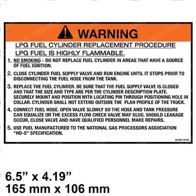 Picture of Decal - Warning